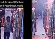 Aksi Bocah Bakar Pakaian di Pasar Depok Hebohkan Jagat Maya
