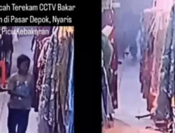 Aksi Bocah Bakar Pakaian di Pasar Depok Hebohkan Jagat Maya