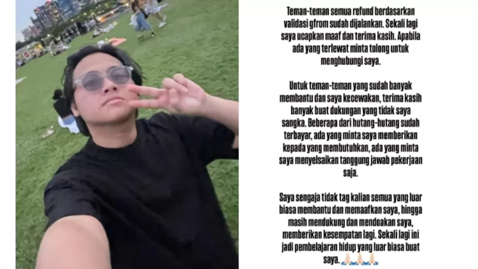 Aldy Maldini Kembalikan Uang Fans Sukses Tuntaskan Masalah Konser Batal