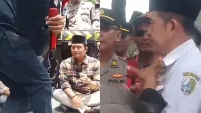 Demo Pilkades Sampang Ricuh Orator Rebut Mikrofon Diduga Langgar Hukum