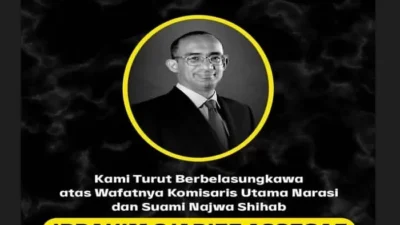 Duka Mendalam Menyelimuti Najwa Shihab Suami Tercinta Berpulang