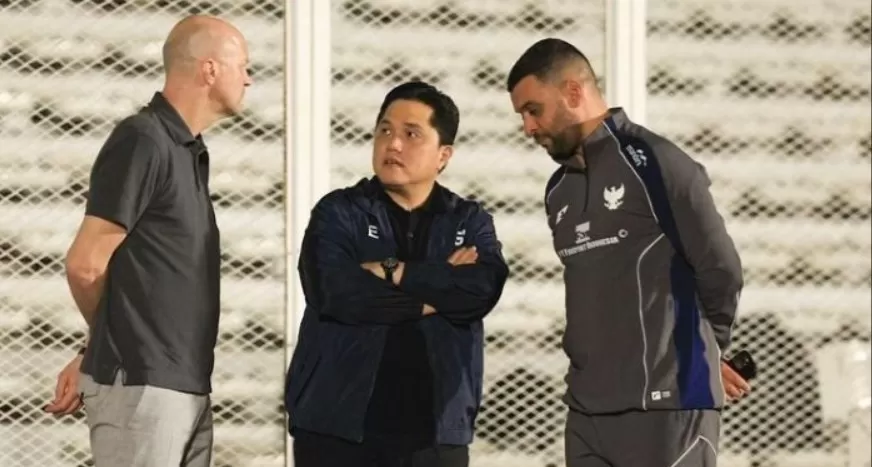 Erick Thohir Tekanan Berat Timnas Jelang Laga Krusial Hadapi Bahrain