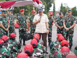 Menhan Sjafrie Pantau Langsung Kualitas Pendidikan Prajurit di Rindam VBrawijaya