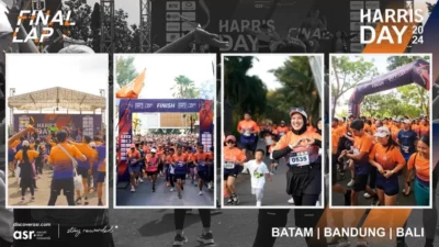Ribuan Peserta Rayakan 13 Tahun Harris Day di Bandung, Bali, Batam