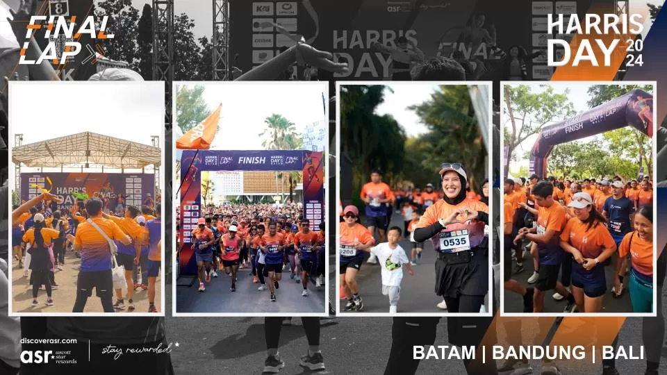 Ribuan Peserta Rayakan 13 Tahun Harris Day di Bandung Bali Batam