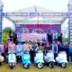 Vespa Antik Sumatera Barat Rayakan 25 Tahun Kapolres dan Wakapolres Hadir