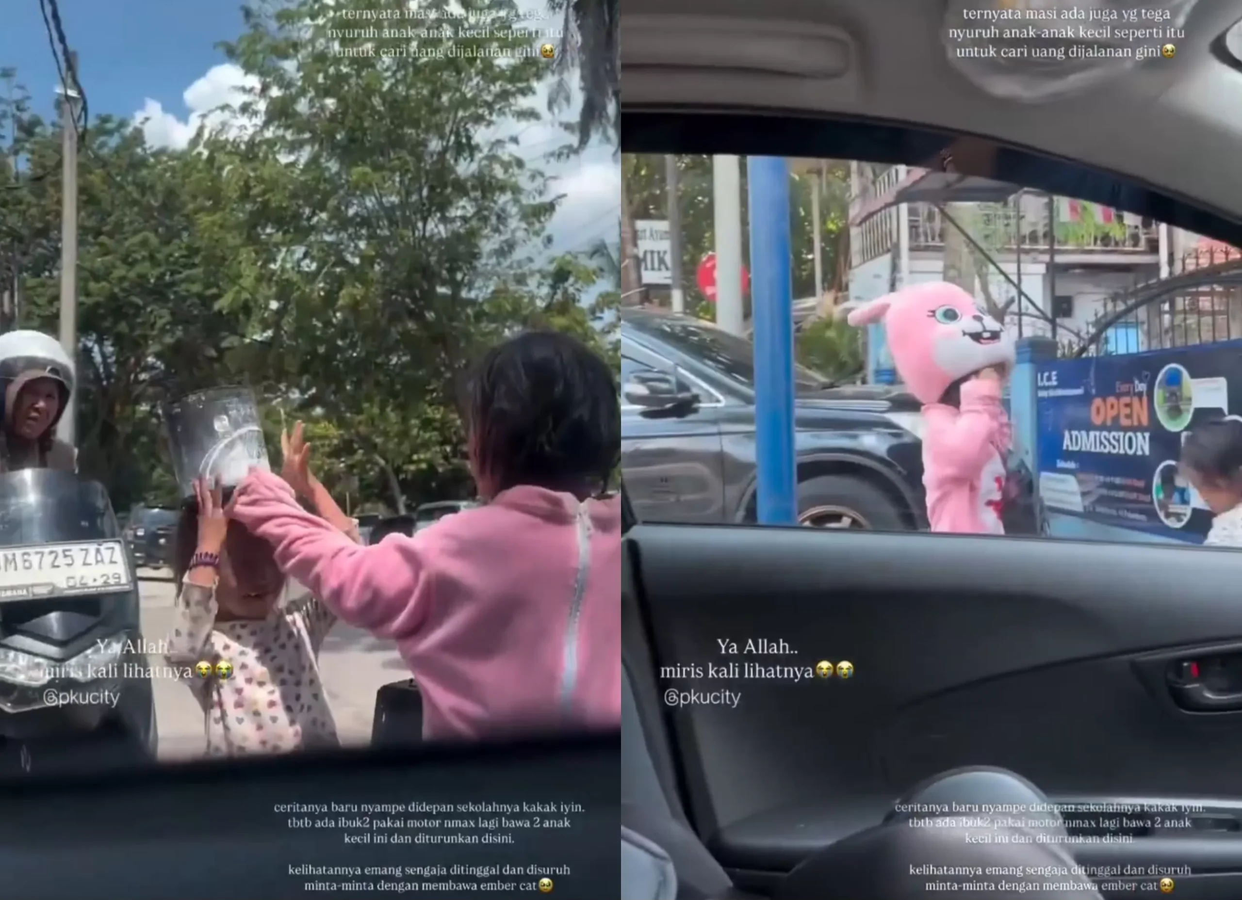 Aksi Mengemis Dua Anak di Pekanbaru: Ibu Tega Turunkan di Jalan