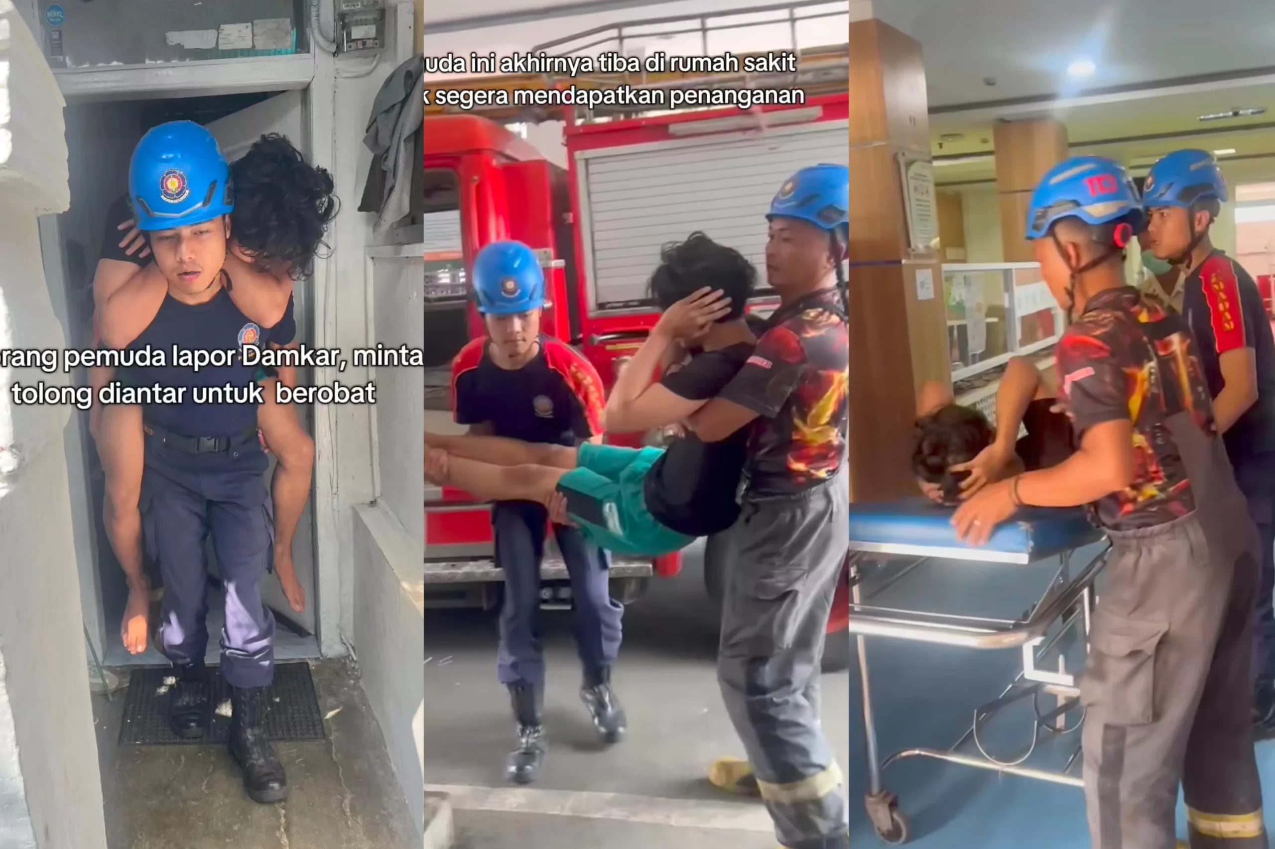 Kedermawanan Tanpa Pamrih Damkar Garut Selamatkan Pemuda Sakit