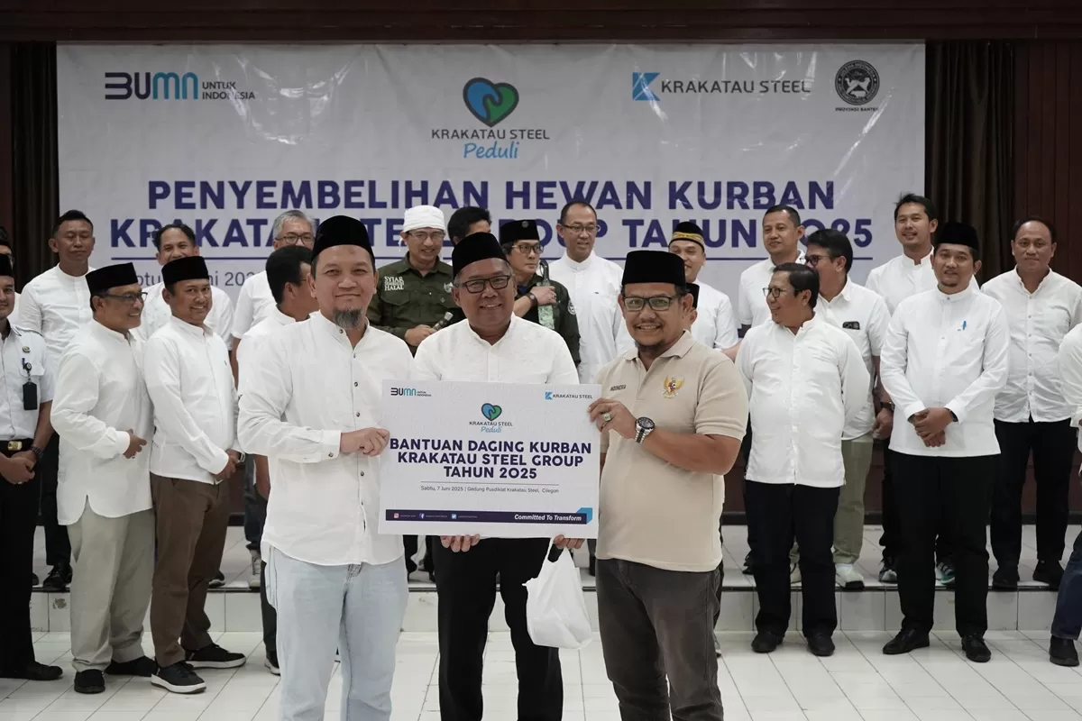 Krakatau Steel Group Berbagi Kurban, Wujudkan Kesejahteraan Masyarakat Cilegon