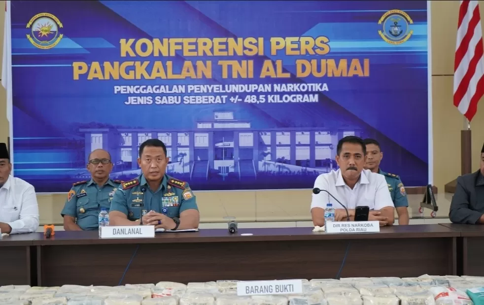 TNI AL Gagalkan Penyelundupan Sabu Raksasa di Perairan Riau, Selamatkan Ribuan Jiwa