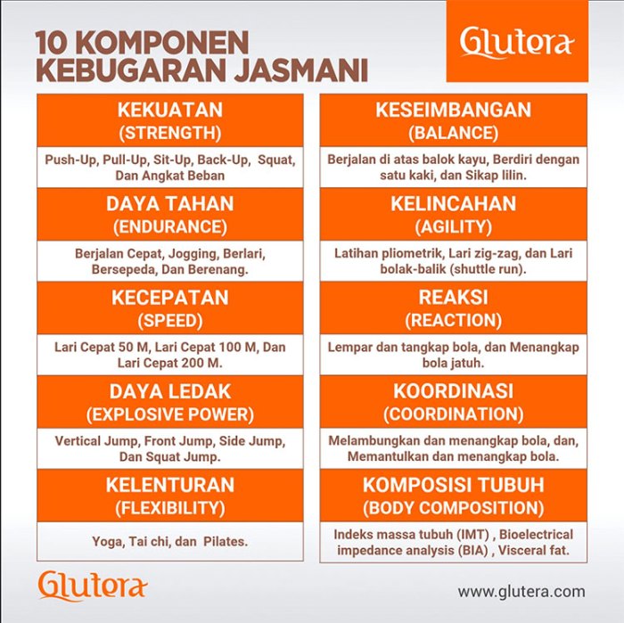 Berikut ini adalah unsur unsur dari kebugaran jasmani kecuali