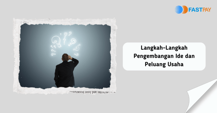 Langkah-langkah Pengembangan Ide dan Peluang Usaha - Apa Aja Ada Langkah langkah pengembangan ide dan peluang usaha meliputi
