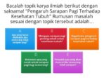 Kalimat efektif untuk pengantar penulisan tujuan karya tulis adalah