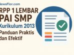 RPP 1 Lembar PAI SMP Kurikulum 2013 Panduan Praktis dan Efektif