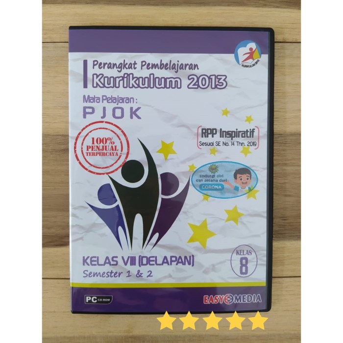 Rpp 1 lembar pjok smp kelas viii k13 revisi 2017