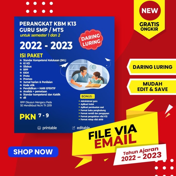 Rpp ppkn smp 1 lembar