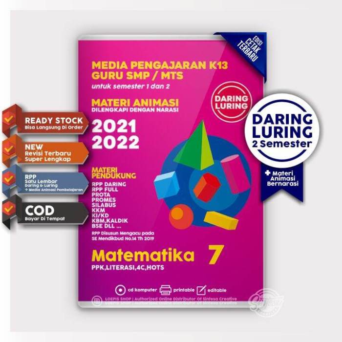 Rpp 1 lembar matematika smp
