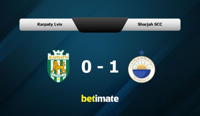 Karpaty Lviv vs Sharjah SCC - World Club Friendlies - Football - BsportsFan Karpaty lviv vs leicester
