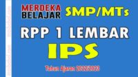 Rpp 1 lembar matematika smp kelas 1 sd semester 2