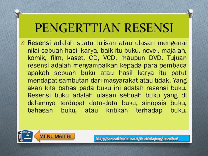 Tujuan dari resensi novel adalah